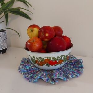 3 trivets/placemats Hand-knitted